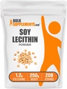 BulkSupplementments.com Soy Lecithin Powder - Lecithin Supplement, Nutritional Supplement, Food Grade - Gluten Free, 1,2g per Serving, 250g (8,8 oz) (Pack of 1)