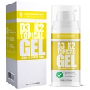 Vitamín D3 K2 Maximálna sila Topický gél - 15000+ IU na pumpu - Slnečný vitamín - podporuje zdravie kostí a kĺbov, imunitná podpora - jednomesačná dodávka