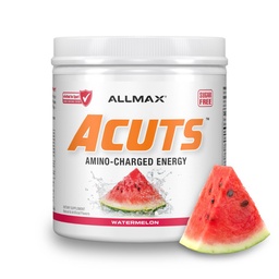 ALMMAX AMINOKUTY (ACUTS), Aminochrabrý energetický nápoj s taurínom, L-karnitín, extrakt zo zelenej kávy, melón, 30 porcií