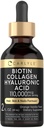 Carlyle Liquid Biotin and Collagen 110,000mcg | 2 fl oz | with Hyaluronic Acid | Orange Vanilla Flavor | Hair, Skin and Nails Formula | Non-GMO, Gluten Free Supplement