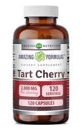 Amazing Formulas Tart Cherry 10:1 Extract Supplement | 2000 Mg per Serving | Capsules | Non-GMO | Gluten-Free | Made in USA (1 Pack | 120 Count)