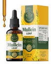 HERBAMAMA Mullein kvapky pre pľúca - Vegan Mullein Leaf Extract pre Pľúca Cleans Support - Non-GMO, Alkohol & Sugar-Free Respiration Supplement, 28-Deň dodávky