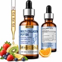 EAONE Multi Collagen Peptides Liquid Drops, Liquid Collagen for Women, with Collagen Peptides, Biotin Hyaluronic Acid & Vitamin C, for Skin Hair Nails and Joint Support, for Women & Men, 2 fl oz