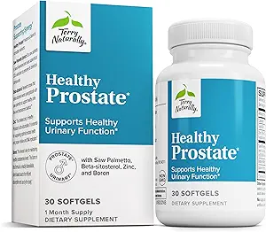 Terry Prirodzene zdravá prostata - Dietary Supplement with Boron, Saw Palmetto & Zinok - Prostata & Urinary Tract Health Support - Non-GMO & Gluten-Free Softgels - 30 Softgels