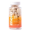 Mela Daily Glow for Healthy Melanin-Rich Skin & Textured Hair – with Silica, Millet, Pumpkin Seed, Probiotics, Hyaluronic Acid & Vitamin D3 – Vegan, Biotin-Free, Gluten & Soy-Free – 60 Count