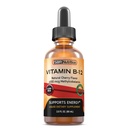 Extra sila 6000 μg Vitamín B12 Sublingválne kvapalné kvapky - Metylkobalamín, VIT B 12 podporuje energiu, Max absorpcia, 60 Servings, non-GMO, Vegan Friendly, vyrobené v USA