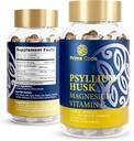 Primecode [ 3 in 1] Psyllium Husk Kapsule s horčíkovým citricom a vitamínom C 