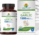 Brieofood Organic Cesnak 1500mg, 45 Servings, Vegetarián, Gluten Free, 90 Vegetariánske tablety