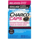 Fast-Acting Activated Charcoal Detoxikačný vzorec, prirodzene odvodený, Relief for Gas, Bloating, and Flatulence, 36 Capsules, 260 mg Each (Pack of 2)