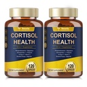 Totaria Cortisol Supplement with Ashwagandha, Magnesium,Rhodiola Rosea,L Theanine,Hormone Balance for Women Mood, Focus, Sleep Support 120 Vegan Capsules (Pack of 2)