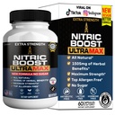 Nitric Boost UltraMax, Extra Strength Maca Root Complex, Herbal Blend, 60 Capsules, Sugar Free (1)