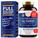 Lactobacillus Salivarius Probiotic - 24bn CFU L Salivarius Dental Probiotiká pre Zuby a ďasná - Zlé dýchanie liečba pre dospelých, Imunitná podpora, Tráviace zdravie - 60 perorálne probiotické kapsuly