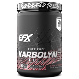 EFX Sports Karbolyn Fuel | Fast-Absorbing Carbohydrate Powder | Carb Load, Sustained Energy, Quick Recovery | Stimulant Free | 18 Servings (Kiwi Strawberry)