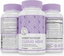 Cloud 9 - All Natural Sleep Aid Supplement - Relaxačné vitamíny a bylinné Formula - 10mg Melatonium Magnisium L- Theanine 5-HTP GABA St. John's Wort Ashwagandha harmanček a viac 60 Vegan Kapsule
