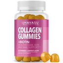 Kolagénové guličky pre ženy a mužov s 2500mcg biotín, zinok, vitamín C & E - hydrolyzované kolagénové guličky na vlasy, podporu kože a nechtov - biotín a kolagénové guličky - citrónová príchuť - 30 porcií