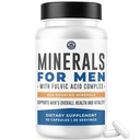 Minerals for Men – Daily Mineral Supplement with Fulvic Acid, Magnesium, Zinc & Boron – Supports Energy & Men’s Vitality – USA Sourced Minerals – 3rd Party Lab Tested – 30 Servings