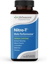 LifeSeasons Nitro-T - Pánska podpora výkonu doplnok - Zvýšiť vytrvalosť a energiu - Podporte zdravé krvný obeh - L-Citrulín L-Theanine Tribulus Ginger Kava a kofeín - 90 Kapsule