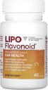 Proactive Daily Ear Health Supplement by Lipo-Flavonoid, podporuje dlhodobé a podporuje optimálne sluchové funkcie a kognitívne zdravie, 40 Caplets