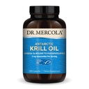 Dr. Mercola Antarktída Krill Oil, 1000 mg per Serving, Omega-3 Supplement with EPA, DHA, Fosfolipidy a astaxantín, Supports Heart, Brain & Immune Health, non-GMO, Soy-Free, 180 Capsule (90 Serving)