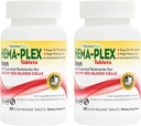 PrírodaPlus Hema-Plex Železo - 60 Tablety s pomalým prepúšťaním, balenie 2 - celkové zdravie krvi - 85 mg oneskoreného železa - s vitamínom C a bioflavonoidmi - Non GMO, Vegetariánska a bez lepidla - 120 Celkové služby