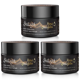 Shilajit Purest Himalayan Organic Shilajit Resin - Gold Grade 100% Čistota Shilajit s kyselinou fulvovou & 85+ Trace Minerals Complex for Energy & Immune Support, Balenie 3 (6 mesiacov dodávky)