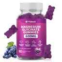 600mg Magnesium Glycinate Gummies, High Absorption Mineral Chews for Adults & Kids, 60 Count