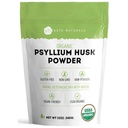 Kate Naturals Psyllium Husk Powder for Peaking, Fiber & Digestion. Psy a mačky (12oz, Organic, Gluten Free, Pet Sejf)