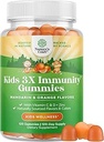 Natures Craft Organic Kids Immune Support Gummy - Vegan Organic Vitamin D Gummy pre deti s vitamínom C a zinkom pre imunitu - D3 Zinok a C Gluten Free & Non GMO (120 Servings)