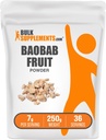 BulkSupplements.com Baobab Fruit Powder - Baobab Supplement, Antioxidant Supplement - Gluten Free, 7g per Serving, 250g (8,8 oz) (Pack of 1)