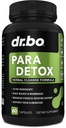 DR. BO para čistí ľudskú ochranu proti detoxikáciám - Intestinálna podpora pilulky pre ľudí - Pro Gut Health Intestine Supplement Žalúdok pre dospelých - Bylinné červy Black Walnut Complex a klinčeky - 60 kapsúl
