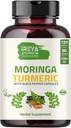 Organická Moringa Oleifera Powder & Turmeric Root Powder s Blackpepper 120 Kapsule 
