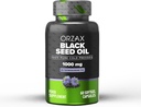 ORZAX 1000 mg Black Seed Oil Organic Cold Pressed Kapsule s 20mg Thymochinón pre Immune Support, Good Hair, Skin, and Joints (60 Soft Gel Capsules)
