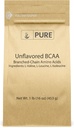 Pure Original Ingredients Unflavred Instantized BCAA (1lb) Powder, Branched Chain Essential Amino Acides, Supplement