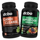 Candi Cleanse & Organic Superfood Greens & Fruit Supplements - Oregano Balance Control Support Supplement Cleanser - Daily Energy Super Food Fruits and Vegeties Supplement Tablets Plus Zeleninové potraviny