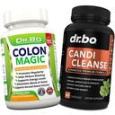 Colon Cleanse Candi Detox Formula - Natural Bowel Cleaning Pills for Intestinal Bloating & Anti Overgrowth Cleaning for Women & Men - Daily Cescase Relief Supplement Gut Balance Control