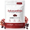 FANSHI Astaxanthin 24mg Supplement, 120 Microalgae Liquid Softgels | Triple Strength Antioxidant Support for Eye Strain, Radiant Skin & Joint Comfort | 4-Month Supply