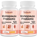 Doplnky na menopauzu pre ženy, 120 miliárd CFU Probiotiká, 13-in-1 Byliny a botanický komplex, pre Hormonálna Menopauza, Horúce záblesky, nočné potenie, opuchy nálady, poruchy spánku, Vegan, 120 Caps