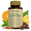 DR VITAMIN RIEŠENIE Lung Detox doplnok pre mužov a ženy - 10-in-1 Blend w/vitamín C & Butterbur Root - podporuje pľúca zdravie a respiračné funkcie - zlepšuje dýchanie, prietok kyslíka - 30 Vegan Caps