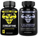 Prime Labs Kreatinný monohydrát (120 ct) + L glutamín (180 ct)