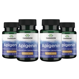 Swanson Apigenin-Bioflavonoid Supplement Natural Prostaty Support-Metabolizmus a Nerve Zdravie Support-Can Podpora spánku a relaxácie 90 Caps, 50mg Každý 4 balenie