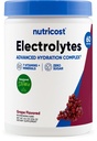 Nutricost Electrolyte Complex prášok (60 porcie, hrozno) - hydratačný doplnok nápoj Mix s vitamínmi a minerálmi