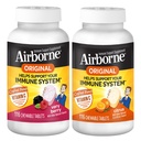 Airborne 1000mg Vitamín C Žuvacie tablety Citrus & Very Berry Flavor Bundle - Immune Suplement with Zinc and Výkonný Antioxidant Vitamíny A & E, (2x116ct fľaše)