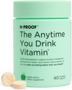 H-PROOF Pri každom pití vitamínov, zdravie pečene a imunita podpora s elektrolytov, mliečne bodliak, a vitamíny B & C - 40 žuvacie tablety (20 podáva), Vegan, zelené jablko