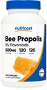 Nutricost Bee Propolis Supplement w/ 5% Flavonoidy (500 mg / 120 kapsúl)