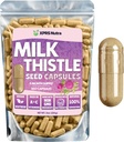 Milk Thitle Seed Kapsule - 360 Počet (6 Mesiac dodávky) Premium Milk Thitle Supplement Bohatý v Silymarin na podporu pečene a trávenia - Pure, Non-GMO Cardo Mariano Milk Thitle Pills
