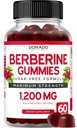 Berberine Gummies with Ceylon škorica (60 Gumies) Premium bez cukru Berberine Ceylon škorica Supplement and GLP-1 Supplement (60 gróf) Support Gut Health & Metabolizmus - Non GMO & USA Made