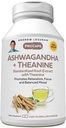 ANDREW LESSMAN Ashwagandha + Theanine 60 Kapsule - Štandardizovaný extrakt. Podporuje relaxáciu, zameranie a vyváženú náladu. Malé kapsuly sa ľahko prehĺtajú