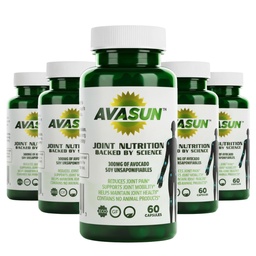 ASU Joint Supplement, 300mg Avocado Soy Unsaponifiables, 60 Count | Clinically studied, plant-based ASU formula supporting joint comfort, mobility and cartilage health, 6 bottles, 12 months