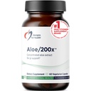 Designs for Health Aloe/200x - 200mg Aloe Vera Extract - Vysoko koncentrované Aloe Leaf Supplement for GI Support - Non-GMO, Vegetariánske tabletky (60 kapsúl)