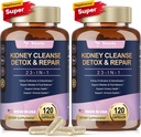 Totaria (2 P) Obličky a pečeň Clean Detox & Repair Capsules, Chanca Piedra & Cranberry Pills for Pečeň & Obličky Support Extra sila pre kamene Rozpúšťadlo, močových ciest Zdravie pre ženy